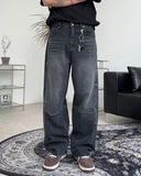 Rat Domingo Curved Denim Pants
