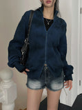 Cosy Spray Two-Way Knit Zip-Up