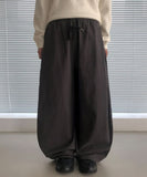 Senni Cotton Pintuck Banding Wide Pants