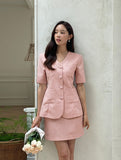 Jerua tweed short sleeve jacket