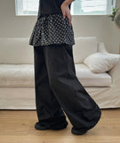 Euron Layered Dot Skirt Pants
