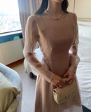 Rubian See-Through Flared One Piece
