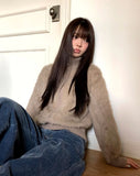 Soin Mink Fur Zip-Up Jumper