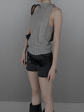 Double strap square wide belt