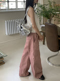 Tera Pink Two-Way Jogger Wide Cargo Pants