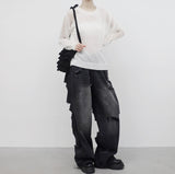 Tien see-through mesh knitwear