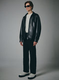 Fox Leather Overfit Single Jacket