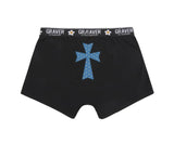Back Blue DOT CROSS Men's Drawers