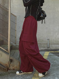Hack Wide Big Pocket Sweat Cargo Pants