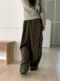 [UNISEX] Deeps Cargo Long Wide Training Pants