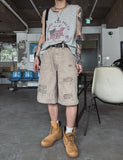 Aerin Damage Carpenter Bermuda Pants