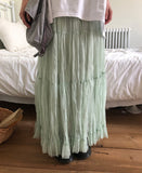 Fuggle Chiffon Tiered Long Skirt