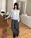 [Non-Fade] Genji Stud Pocket Balloon Fit Denim Long Pants