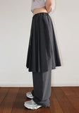 RUSTLE PLEATS SK/WIDE PT