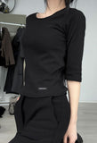 [EEUN BASIC] Soft Three Quarter T-shirt
