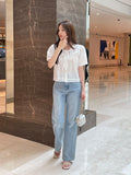 Sedel Lace Flower Embroidery Blouse