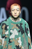 Teddy Bear Camouflage Cardigan