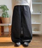 Senu Raw Wide Denim Pants