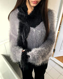 Kir Lace Fur Scarf Muffler