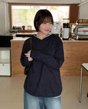 Jukomi Dot Hood Long Sleeve Tee
