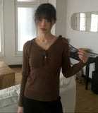 Golds Heart Button Pocket Hooded Knit