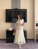 Pierre Double Tulle Banding Skirt