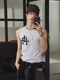 Cross Patch Ribbed Sleeveless