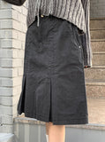 Mushu Pleats Cotton Midi Skirt