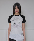 Continent of Mu Waffle Raglan T-Shirt