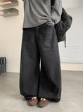 Lunen Washing Wide Denim Pants