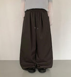 Banding Pin-Tuck Wide Pants