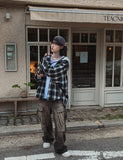 Vintage dekki washed cargo denim pants