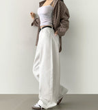 Curv cut line mega balloon fit banding cotton pants