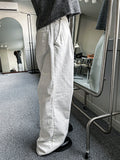 Slab White Wide Denim Pants