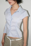 DART CAP SLEEVE SHIRT