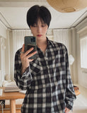 [LANARCH] Destroyed Check Shirt
