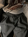 Ribbed Brushed Pintuck Training Pants