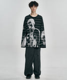 Asymmetrical Long Skirt Denim Pants