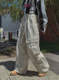 Woodin Diagonal Pocket Button Two-Way Cargo Pants