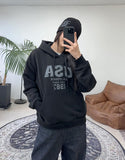 Dibene USA Crop Hoodie