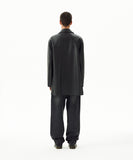 FAUX LEATHER CARCOAT