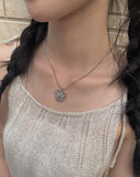 Tata heart star necklace