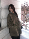 Hunk Overfit Cotton String Half Jacket