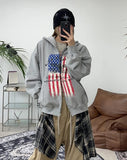 Jeff Flag Hood Zip-Up