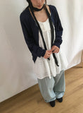 [BAONHAUS] Motren Stripe Linen Banding Pants