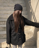Livin Wool Duffle Midi Mustang Coat