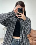 Miru Overfit Check Shirt