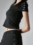 Cutout punching off-shoulder