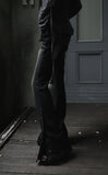 Snap Slit Denim Pants