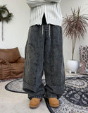 Rotor Stitch Balloon Denim Pants